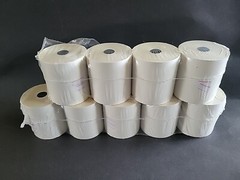 9 Rolls BuyRegisterRolls 3″ 2 Ply x 95′ Carbonless POS Kitchen Paper White