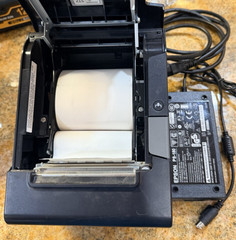 EPSON TM-T88V M244A POS USB + ETHERNET THERMAL RECEIPT PRINTER + Power Supply