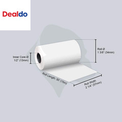 Thermal Paper Receipt Roll 2-1/4″ X 50′ BPA Free 50 Rolls