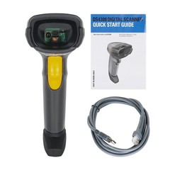 Zebra DS4308-XD 1D/2D Handheld Omni-Directional Barcode Scanner Imager USB Cable