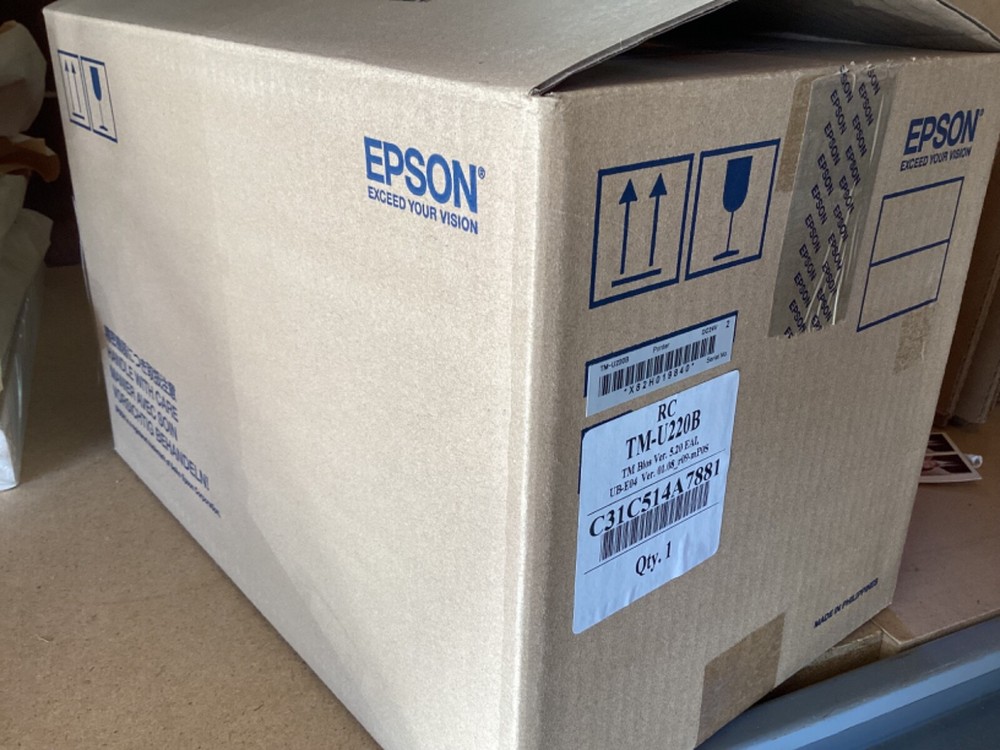 Epson TM-U220B Ethernet POS Kitchen Receipt Printer w/Power Supply