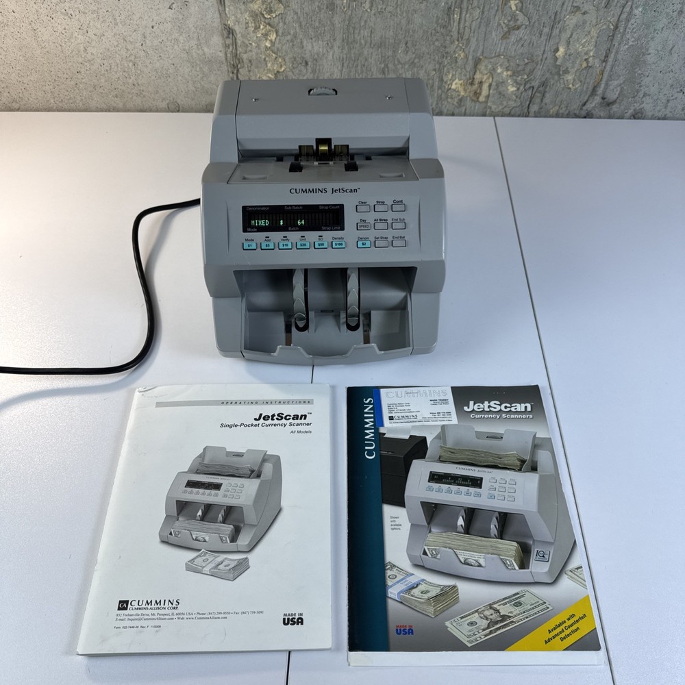 Cummins JetScan 4062 Bill Counter Mixed Denomination Scanner – Tested & Working