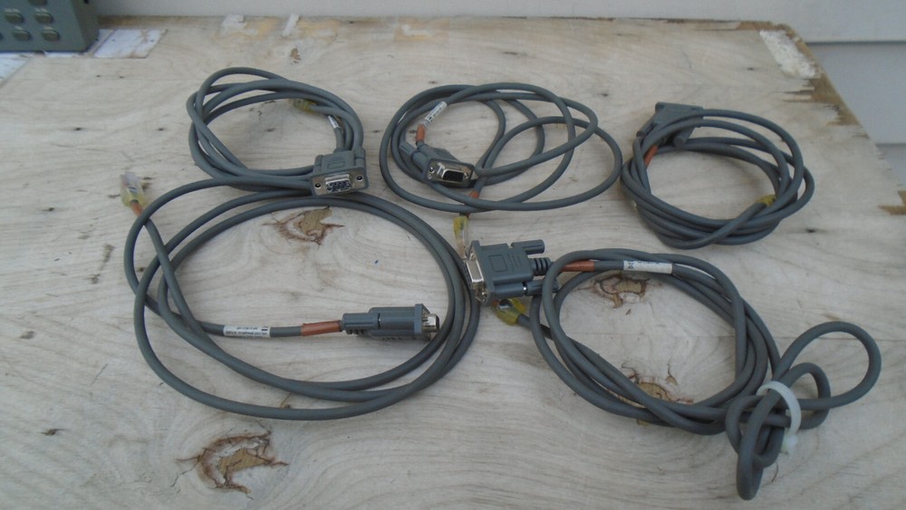 Lot of 5 SYMBOL 25-17817-20 DATA CABLE DB9 TO RJ59. FREE SHIPPING 5pk 5pcs