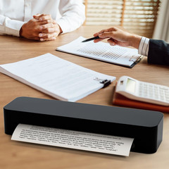 Thermal Printer Paper 8.5 X 11 Inch, US Letter Size Quick-Dry Thermal Printing P