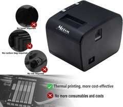 Thermal Label and Receipt Printer USB+Bluetooth Connection Suitable for stores
