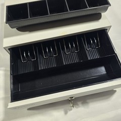 Epsilont Cash Drawer – Heavy-Duty POS Cash Register Drawer (White)