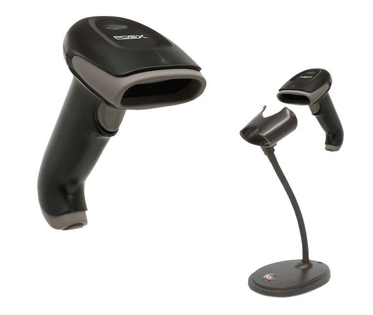 POS-X EVO 2D Barcode Scanner – USB Interface, Cable and Stand Included