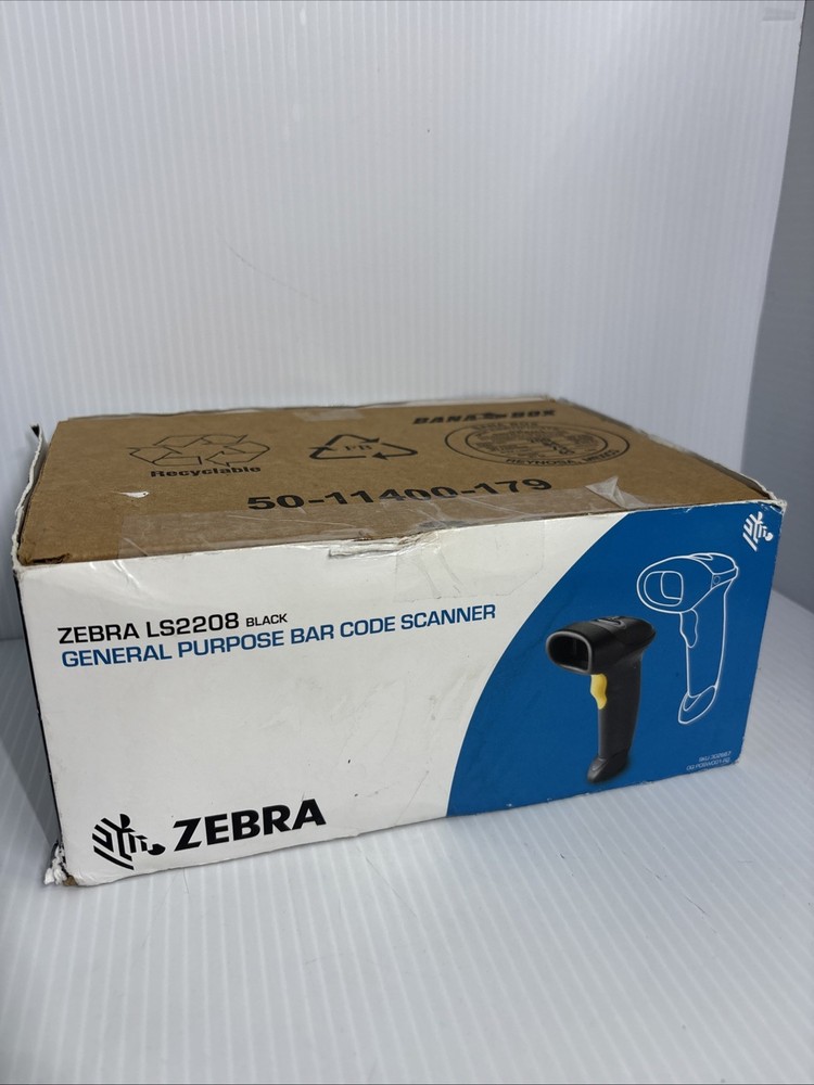 USB Barcode Scanner Long Laser USB Port CCD Handheld Scanning Gun Zebra LS2208