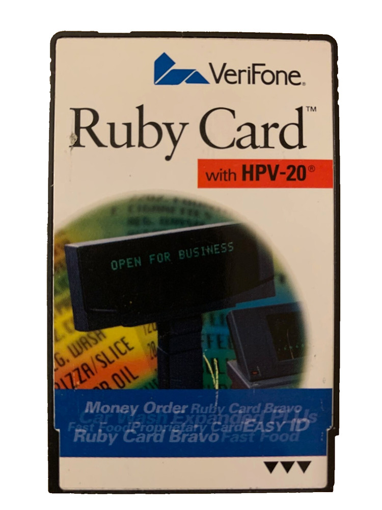 Verifone Ruby Card with HPV-20 workstation, p/n P040-07-508