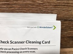 Panini Check Scanner Cleaning Cards featuring Waffletechnology (10 cards)