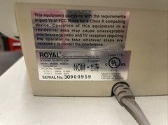 Royal Alpha 601 SC Cash Management Register Full Keys Powers Up Error Screen #1