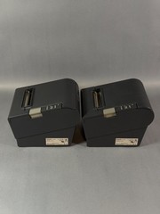 2x EPSON M129H Serial USB Thermal POS Receipt Printer w/ Power Adapter TM-T88IV