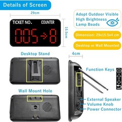 Number Calling System Take a Number System LED Queue Display Show Tickets Number