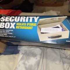 MMF Industries Locking Fire-Retardant Security Cash Box