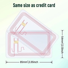 Rewritable Ntag 215 NFC Tags 10pcs Clear NFC Cards Transponder Rewritable NFC