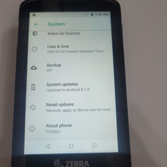 5x Zebra TC200J-10A111US Barcode Scanners Plus CRD-TC2X-SE5CO-02 Charging Base