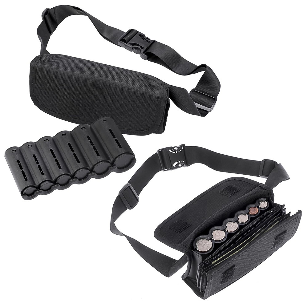Coin Dispenser Belt Fanny Pack for Euro Coins Portable Waiter Waist Bag Sorter