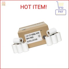 50 Rolls of Thermal Paper 2 1/4” by 70′ Verifone VX520 First Data FD400 Nurit 8