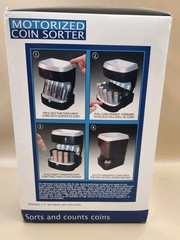 Magnif Motorized Electric Coin Sorter Automatic Sort Battery Powered