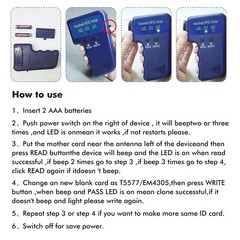 Handheld ID Copier 125khz RFID Reader Writer Duplicator Handheld RFID Copier …