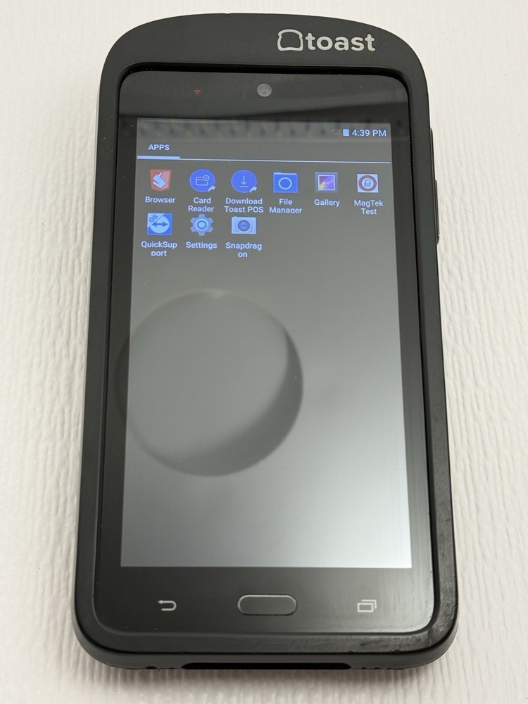 Toast TG100 Go Handheld POS Device – Works – Has Issue – Read Description