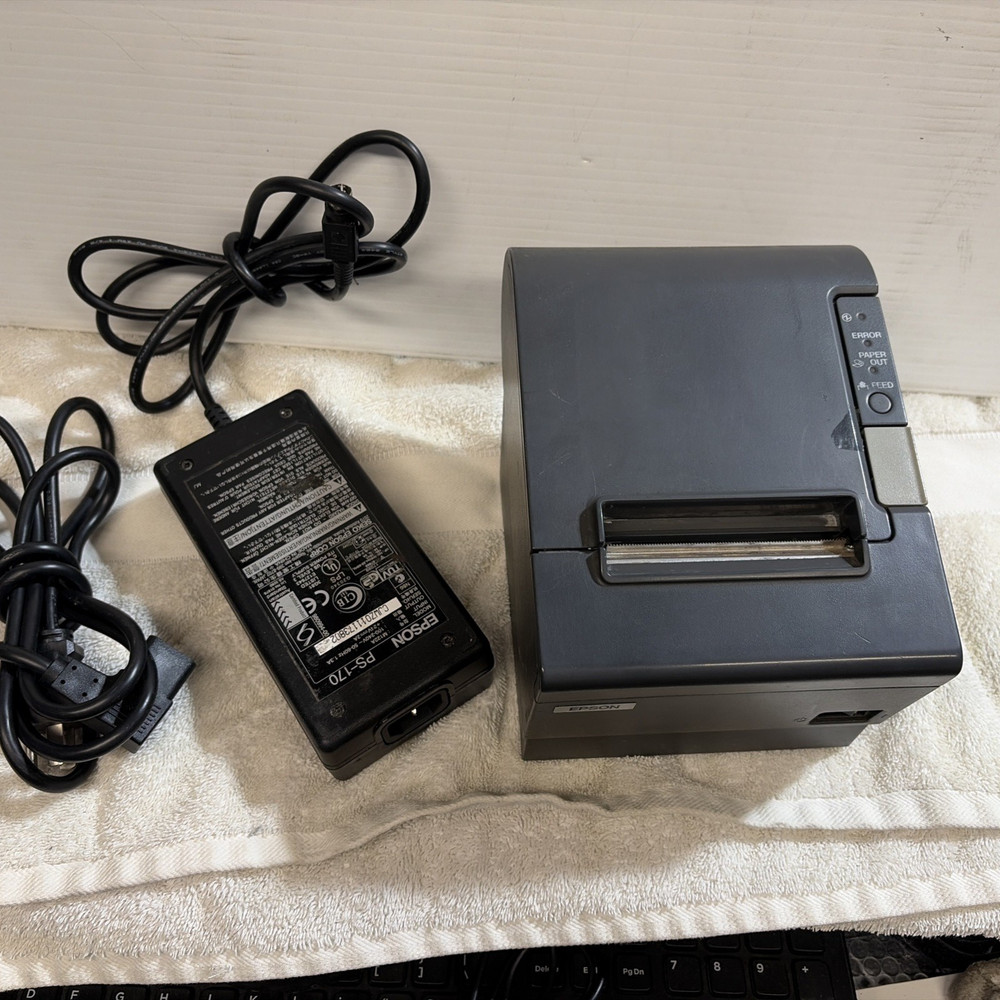 Epson TM-T88IV M129H Thermal POS Receipt Printer Parallel w POWER SUPPLY TESTED