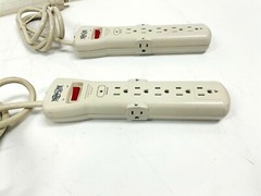 LOT OF 2 Tripp Lite SUPER6TEL SurgeProtector 7 Outlets 120V Surge Suppressors