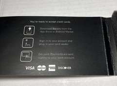 Square Credit Debit Card Reader White for Apple iPhone and Android