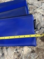 Honeywell 6503 Multipurpose Zipper Bank Deposit Money Bag Blue 11″ x 6″ 4-Pack