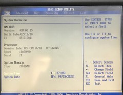 Radiant Systems POS Terminal P1515-xxxx Intel CPU N270 1.60GHz 1GB boot to BIOS