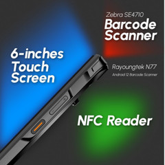 Android 12 Barcode Scanner 4+64GB Built-In 1D/2D/QR Zebra SE4710 Bar Code Scanne