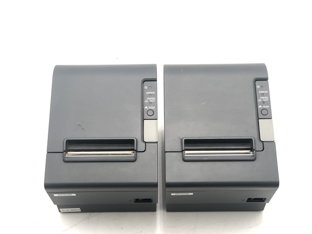 LOT OF 2 Micros Epson TM-T88IV M129H POS Compact Thermal Receipt Ticket Printer
