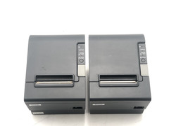 LOT OF 2 Micros Epson TM-T88IV M129H POS Compact Thermal Receipt Ticket Printer