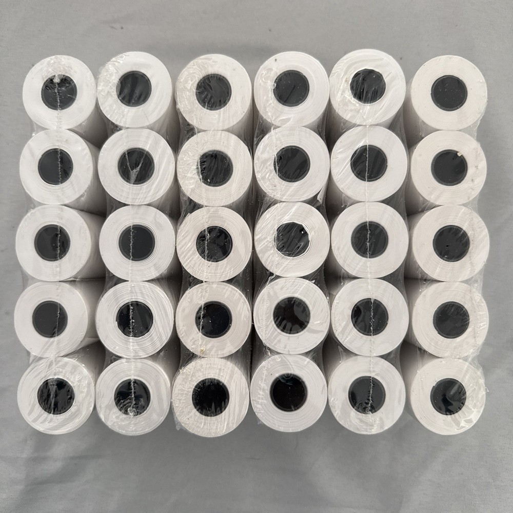 Box Of Thermal Paper Rolls 2.25″ X 50 ft Rolls – 6 packs of 5 totaling 30 rolls