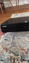 VEVOR Lockable Metal Cash Drawer w/ Keys, Bill & Coin Compartments Black