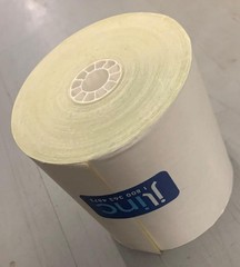 3″ 2-PLY WHITE AND CANARY YELLOW PRINTER RECEIPT BOND PAPER ROLLS 45 ROLLS NEW