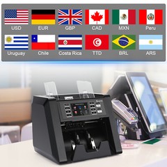Money Counter Machine Mixed Denomination Bill Value Counting Note Cash Counter
