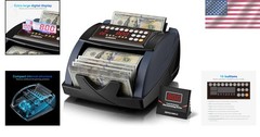 Money Counting Machine with Batch Function, External Display