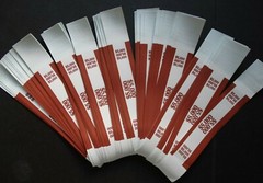 100 – Brown $5,000 Cash Money Self-Sealing Straps Currency Bands