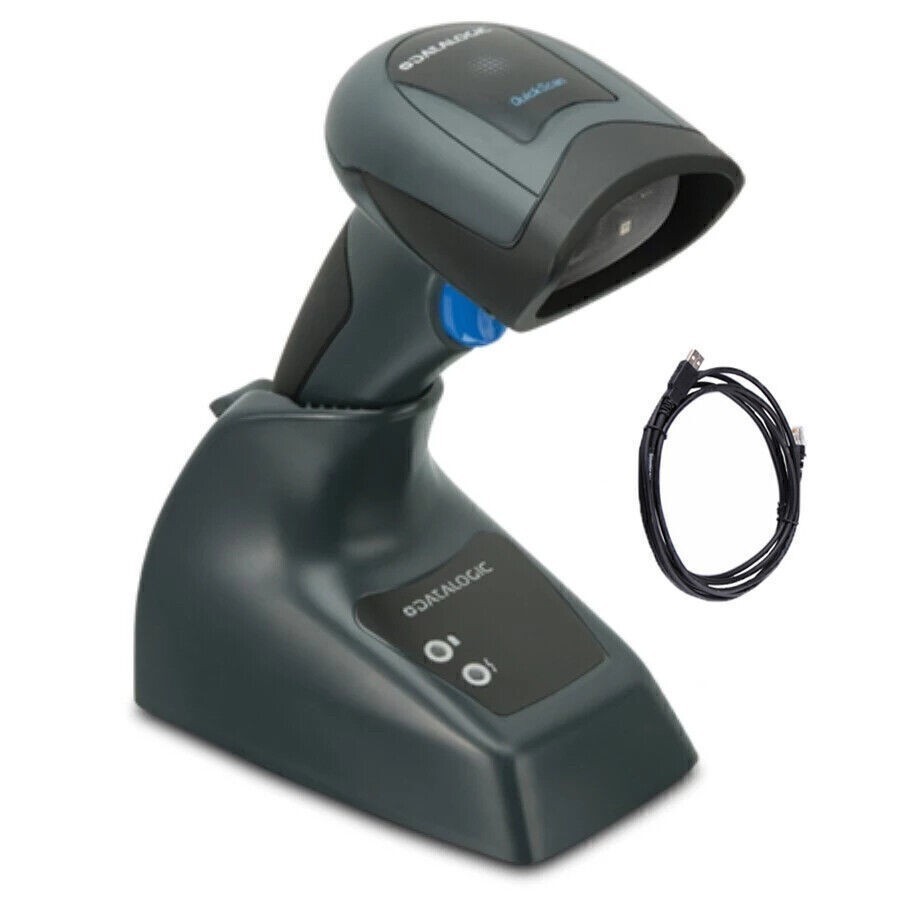 Datalogic QBT2430-BK-BTK1 Cordless Handheld 2D Area Imager Barcode Reader w Base