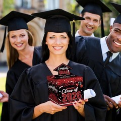 2026 Graduation Money Box Cash Gift Pull Out Surprise Holder Black Red DIY