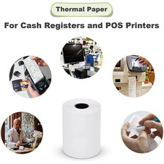 2 1/4″ x 50′ Thermal Paper Credit Card Cash Register POS Receipt Paper BPA Free