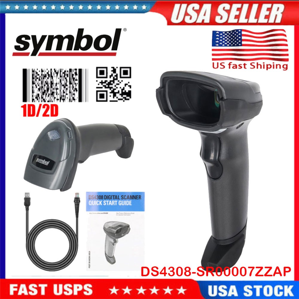 Symbol DS4308-SR00007ZZAP Standard Range USB Handheld 2D Barcode Scanner Cable