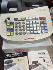 Royal Alpha 583CX Cash Register Management System With Keys Tested Works