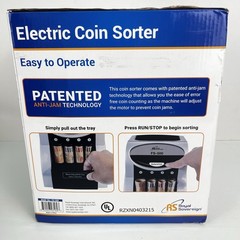 Royal Sovereign USD Coin Sorter, Patented Anti-Jam Technology with Coin Wrappers