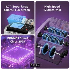 Money Counter Machine with Banknote Counting Function Bill Cash Currency