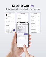 Inateck 1D Barcode Scanner Bluetooth W/ AI Wireless Handheld Fast Precise Scan