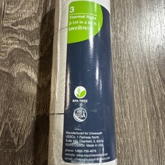 NEW Universal Single-Ply Thermal Paper Rolls, 2-1/4″ x 85 ft, 3 Rolls (UNV35761)