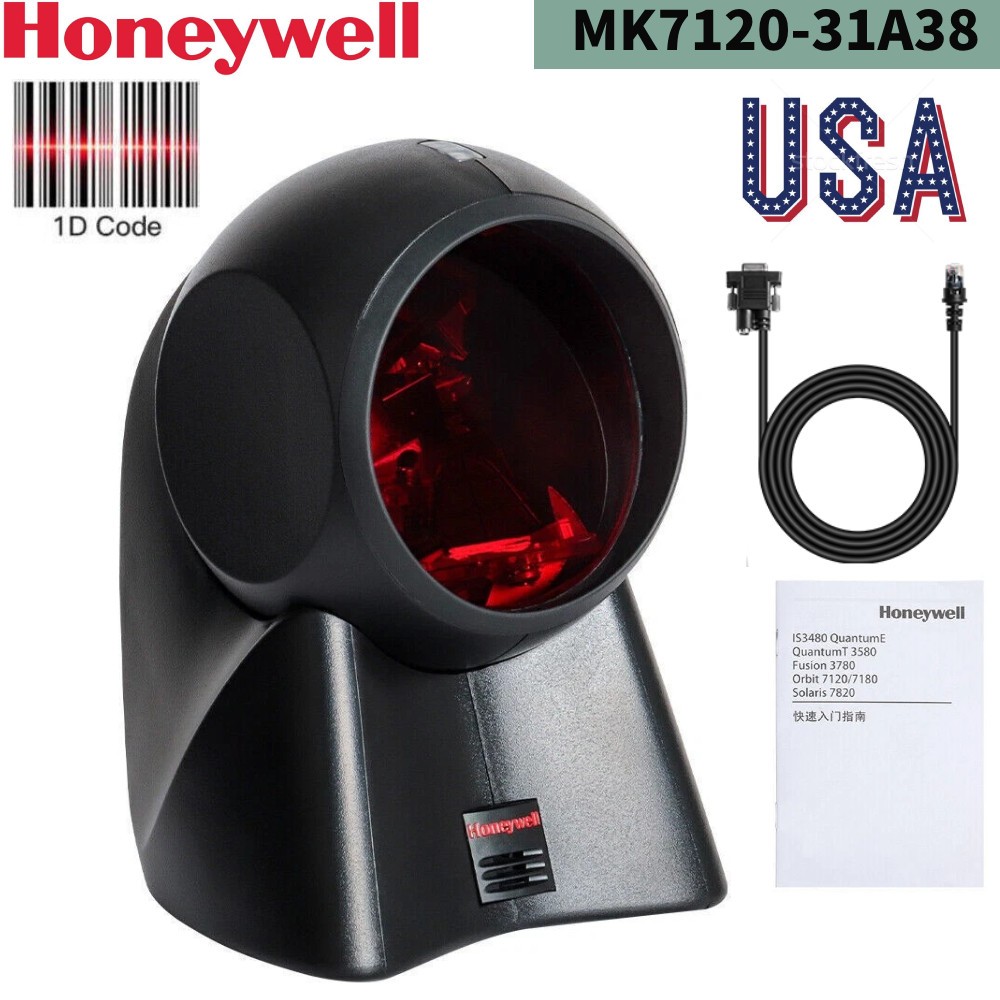 Honeywell Orbit MK7120-31A38 Omnidirectional 1D Barcode Scanner W/ USB Cable US