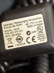 Intermec AE36 CN50 CN51 852-070-011 Vehicle Power Adaptor Car Charger 12-24V